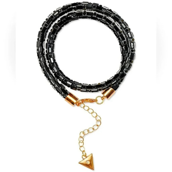 Guess Colored Pave & Baguette-Crystal Convertible Choker Necklace/Wrap NWT - Picture 1 of 1